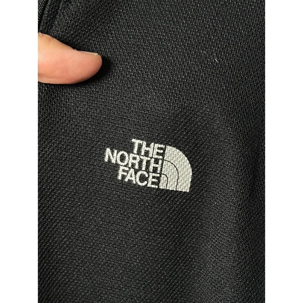 The North Face Mens L Black Quarter Zip Polartec Pullover Long Sleeve Shirt